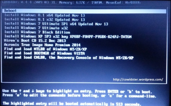 Foto multiboot harddisk eksternal